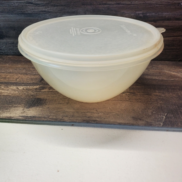 Vintage Tupperware Clear Nesting Wonderlier Mixing Bowl #236-13 w/lid - Picture 1 of 3